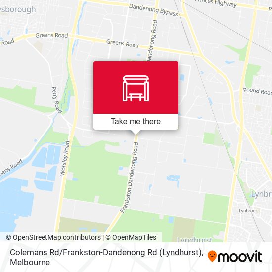 Colemans Rd / Frankston-Dandenong Rd (Lyndhurst) map