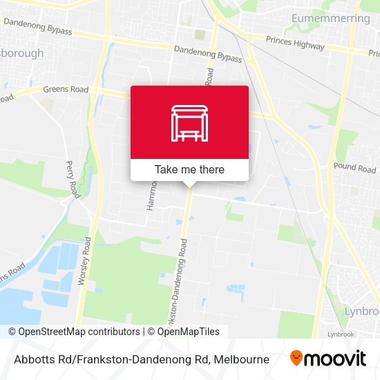 Abbotts Rd / Frankston-Dandenong Rd map