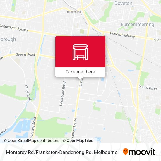 Monterey Rd / Frankston-Dandenong Rd map