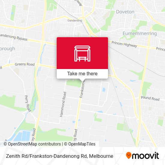 Zenith Rd / Frankston-Dandenong Rd map