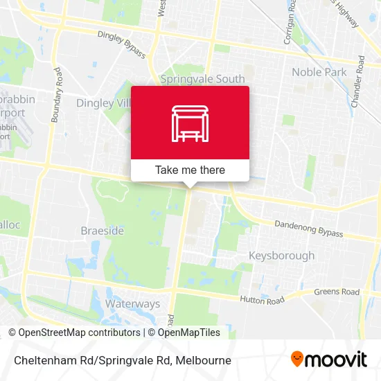 Cheltenham Rd/Springvale Rd map