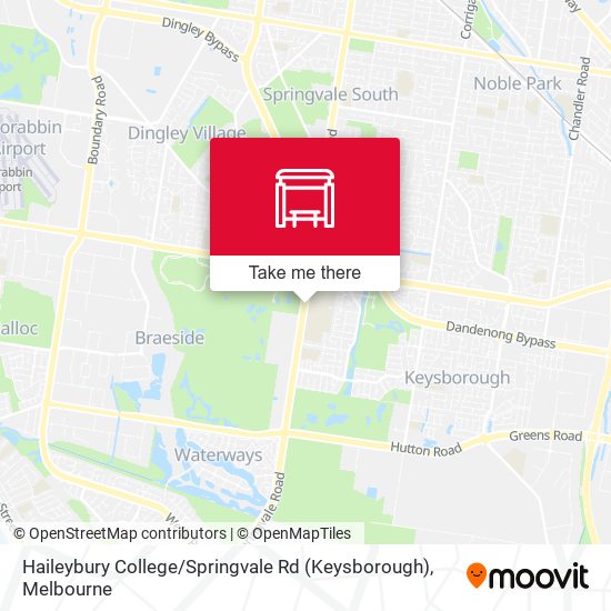 Haileybury College / Springvale Rd (Keysborough) map
