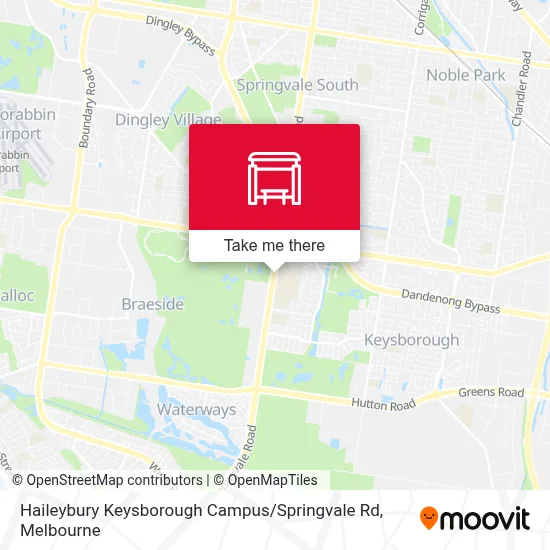 Mapa Haileybury Keysborough Campus / Springvale Rd