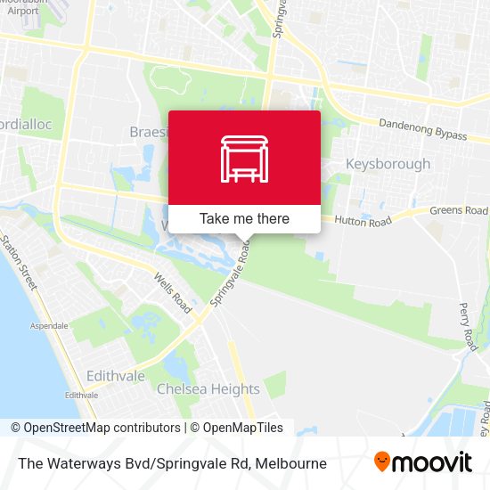 The Waterways Bvd / Springvale Rd map