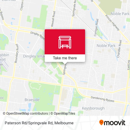 Paterson Rd/Springvale Rd map