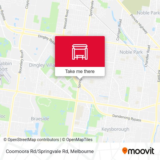 Coomoora Rd/Springvale Rd map