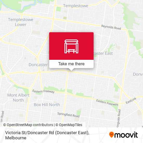 Victoria St / Doncaster Rd (Doncaster East) map