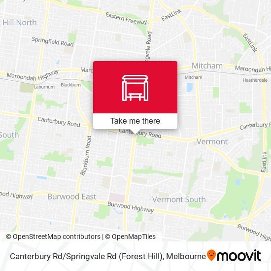 Canterbury Rd / Springvale Rd (Forest Hill) map