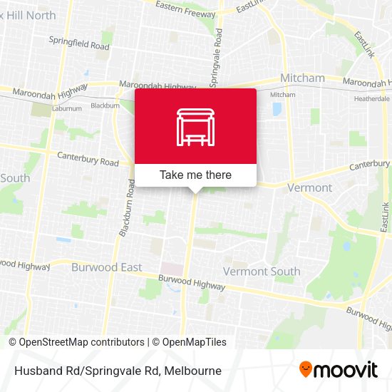 Husband Rd/Springvale Rd map