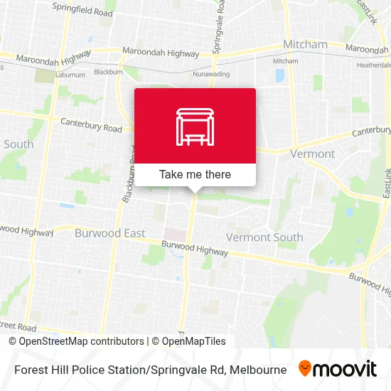 Mapa Forest Hill Police Station / Springvale Rd