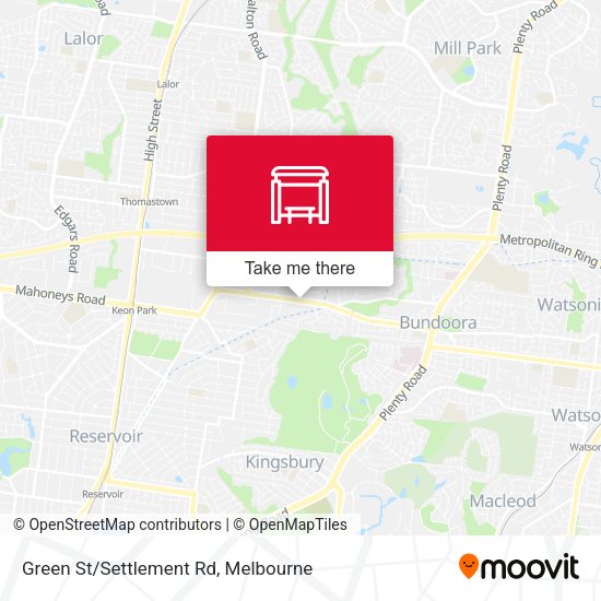 Green St/Settlement Rd map