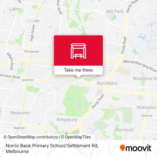 Norris Bank Primary School / Settlement Rd map