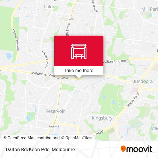 Dalton Rd/Keon Pde map