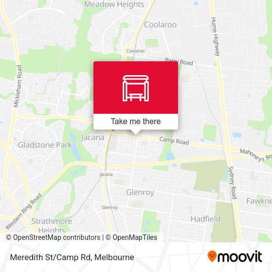 Meredith St/Camp Rd map