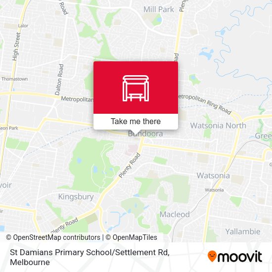 St Damians Primary School / Settlement Rd map