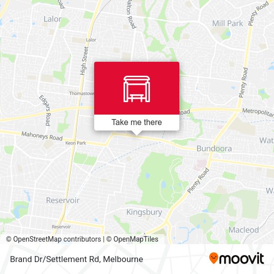 Brand Dr/Settlement Rd map