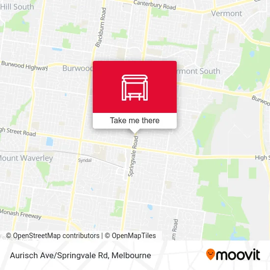 Mapa Aurisch Ave/Springvale Rd