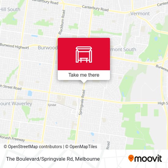 The Boulevard/Springvale Rd map
