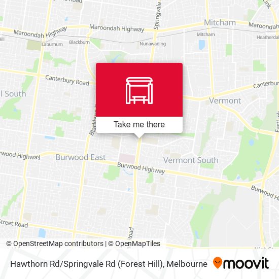 Hawthorn Rd / Springvale Rd (Forest Hill) map