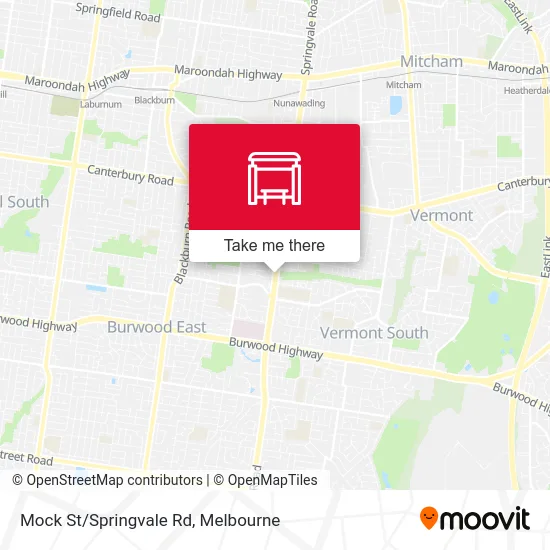 Mapa Mock St/Springvale Rd