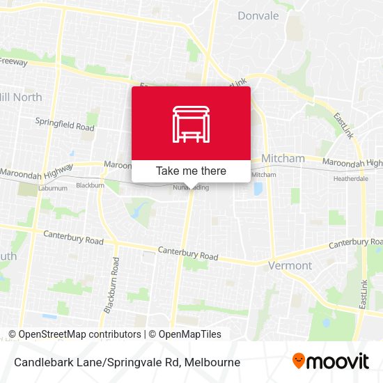 Candlebark Lane/Springvale Rd map