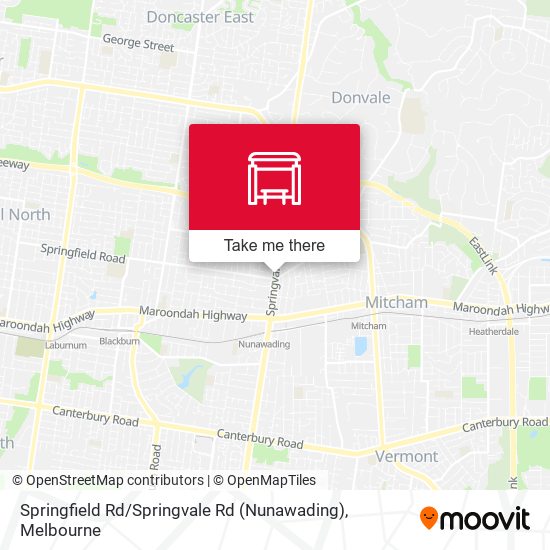 Mapa Springfield Rd / Springvale Rd (Nunawading)