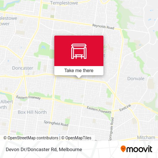 Devon Dr/Doncaster Rd map