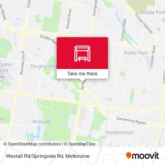 Westall Rd/Springvale Rd map