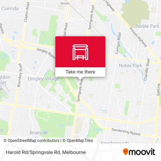 Mapa Harold Rd/Springvale Rd