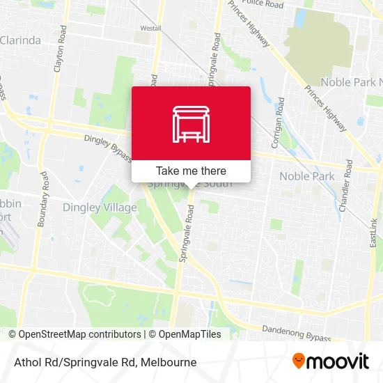 Mapa Athol Rd/Springvale Rd