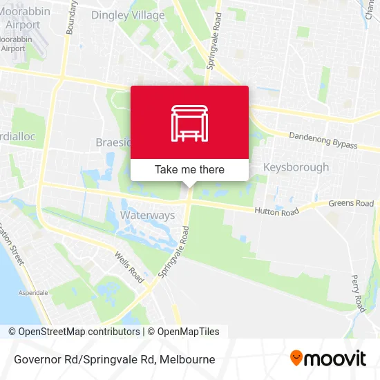 Mapa Governor Rd/Springvale Rd