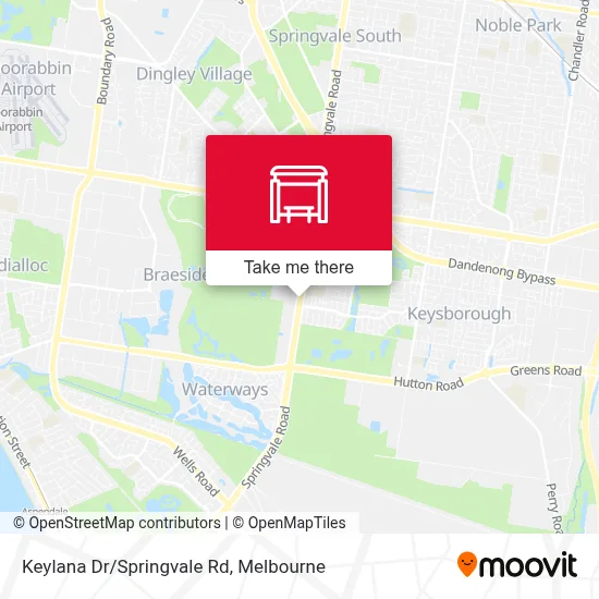 Mapa Keylana Dr/Springvale Rd