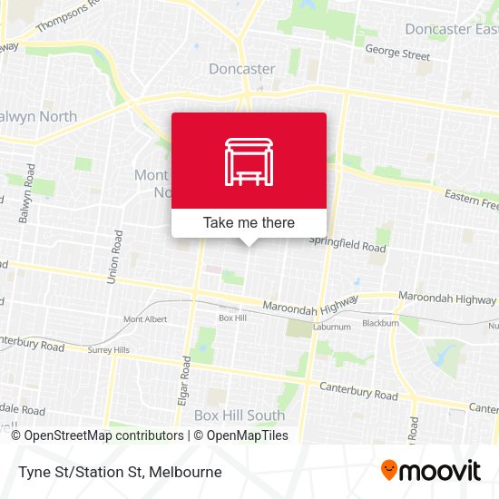 Tyne St/Station St map