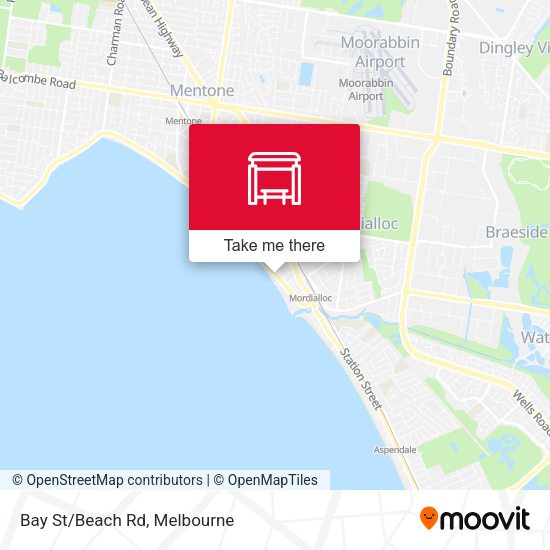 Bay St/Beach Rd map