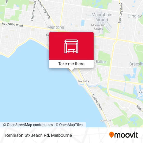 Mapa Rennison St/Beach Rd