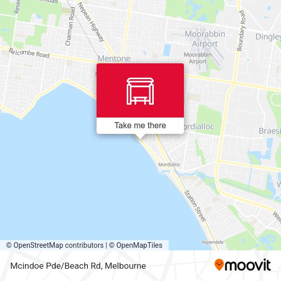 Mcindoe Pde/Beach Rd map