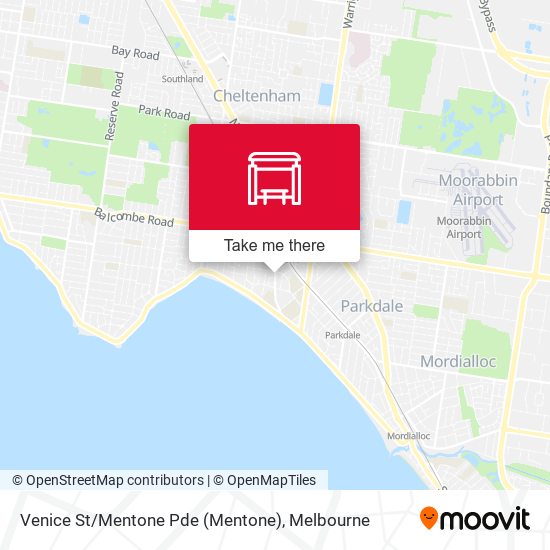 Venice St / Mentone Pde map
