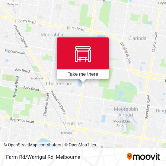 Farm Rd/Warrigal Rd map