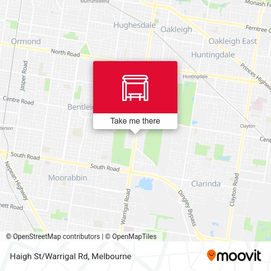 Haigh St/Warrigal Rd map