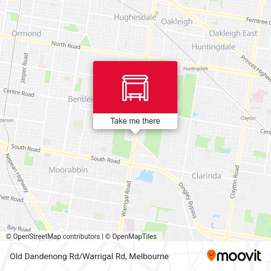 Old Dandenong Rd/Warrigal Rd map