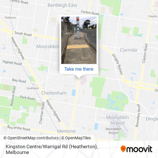 Kingston Centre / Warrigal Rd (Heatherton) map