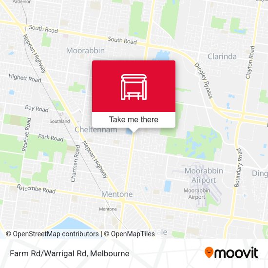 Farm Rd/Warrigal Rd map