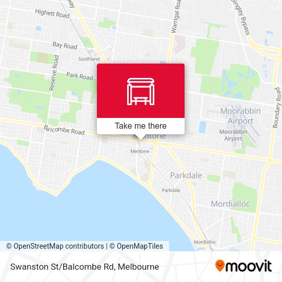 Swanston St/Balcombe Rd map