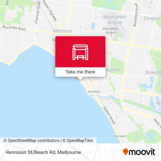 Rennison St/Beach Rd map