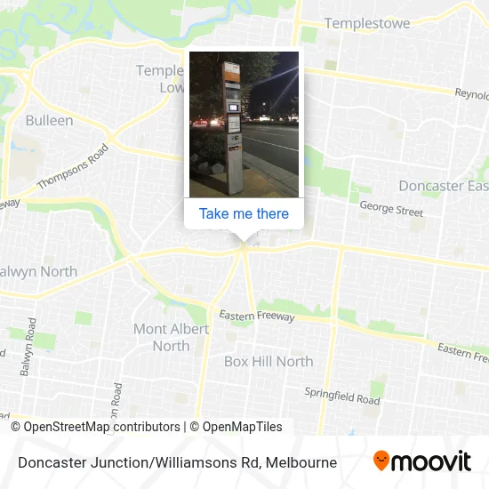 Mapa Doncaster Junction / Williamsons Rd