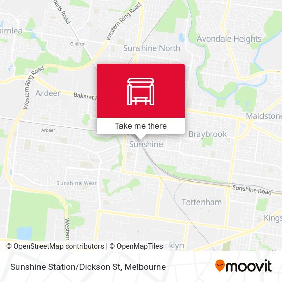 Sunshine Station/Dickson St map