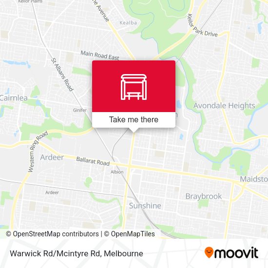 Warwick Rd/Mcintyre Rd map