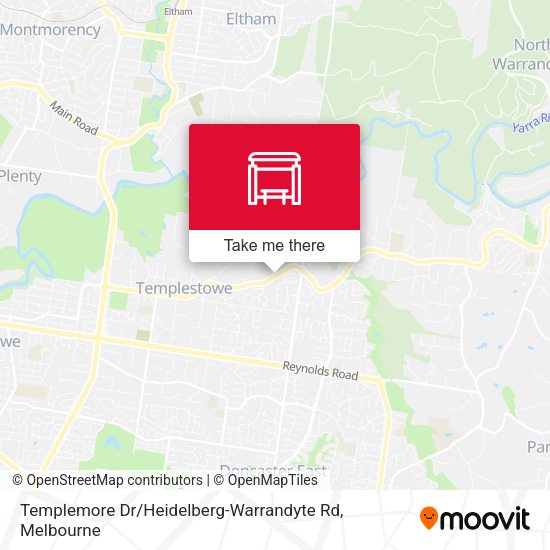 Templemore Dr / Heidelberg-Warrandyte Rd map