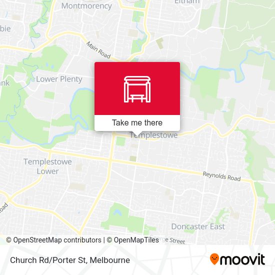 Church Rd/Porter St map