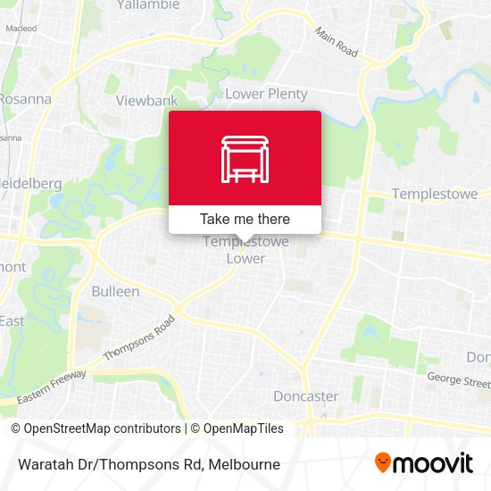 Waratah Dr/Thompsons Rd map